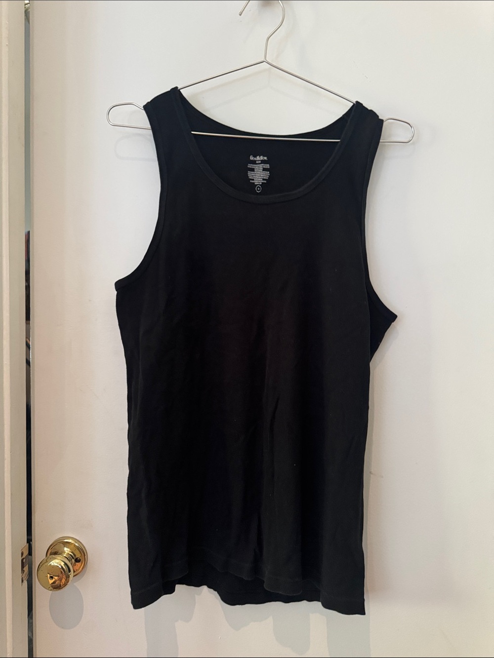 Goodfellow & Co Black Ribbed Tank Top